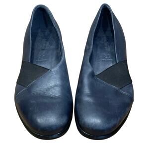 Ecco Navy Blue Ballerina Wedge Women's Size 38 (US 8) Good Used Condition